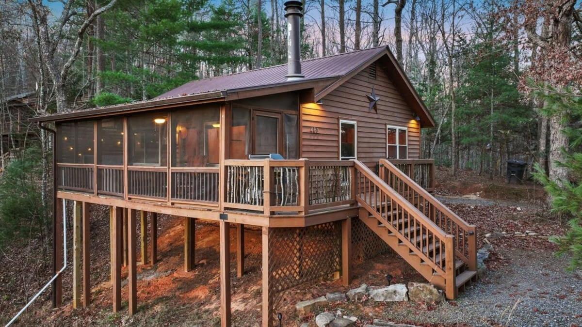 Mountain Views Hot Tub Firepit Close To Town บลูริดจ์ ภายนอก รูปภาพ